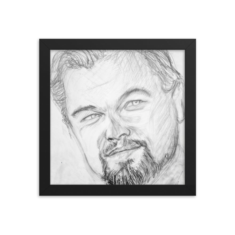 Framed Poster of Leonardo Dicaprio