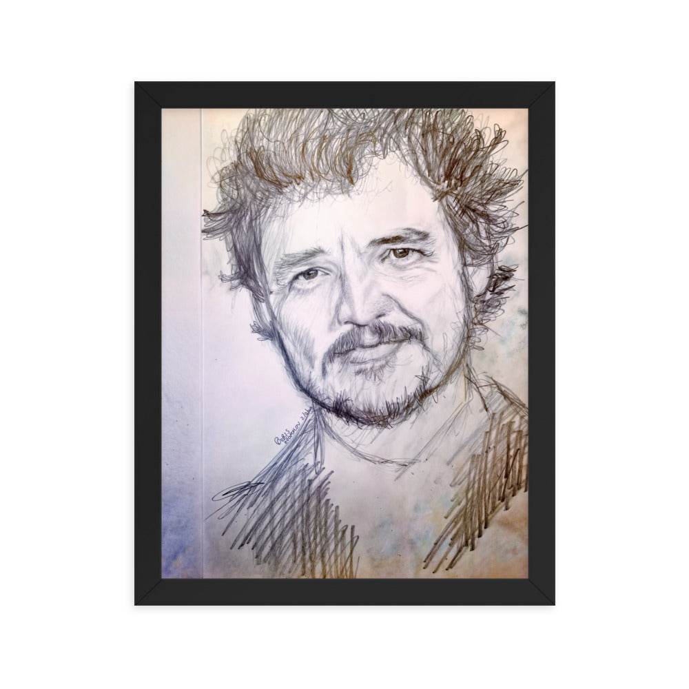 Framed Poster of Pedro Pascal