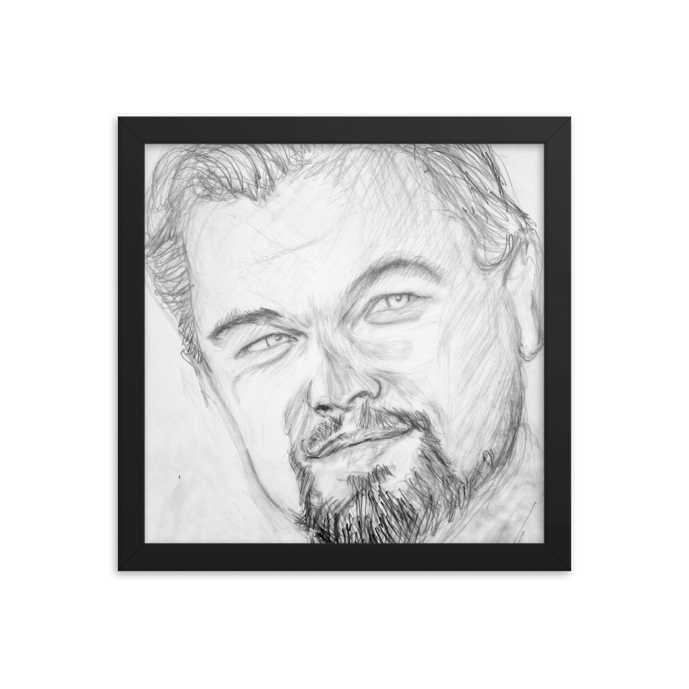 Framed Poster of Leonardo Dicaprio