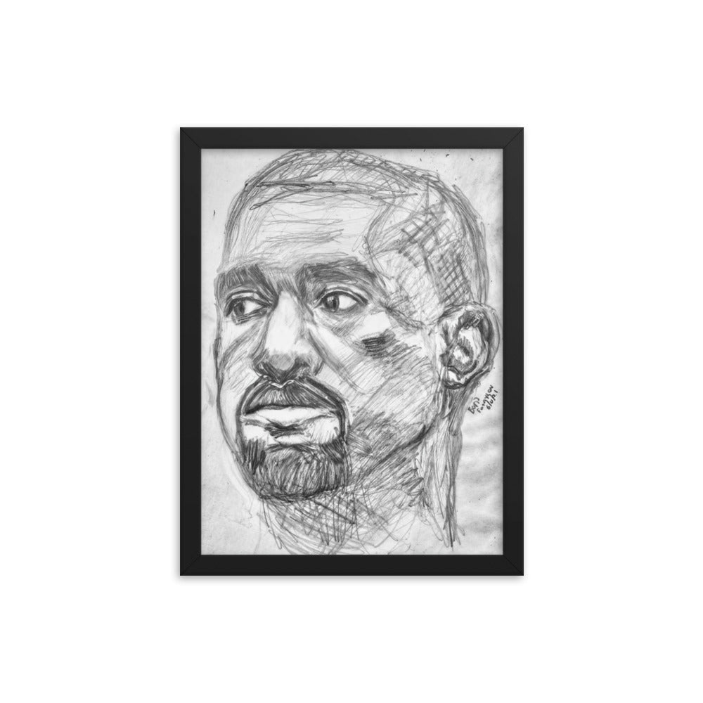 Framed Poster of Kanye West