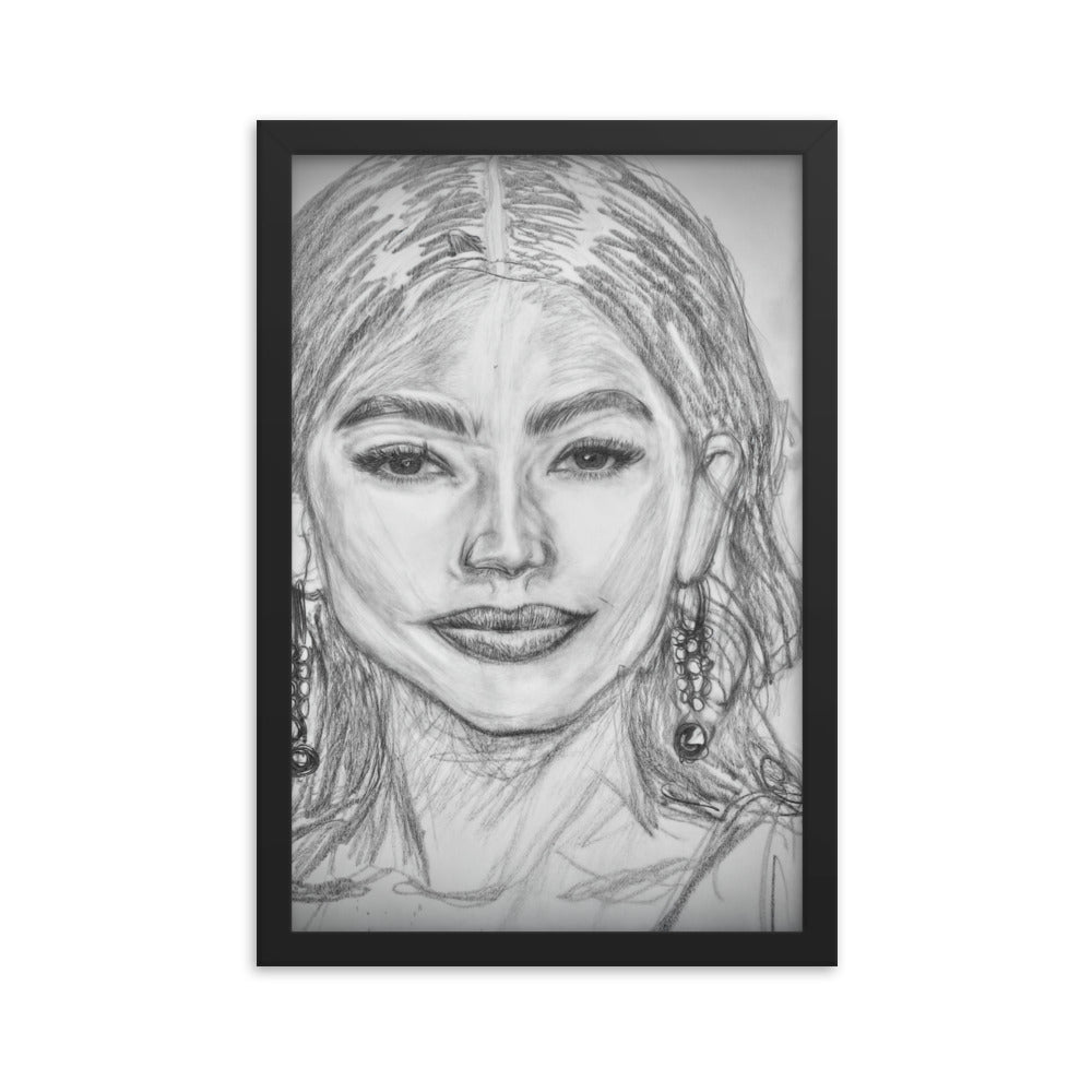 Framed Poster of Zendaya