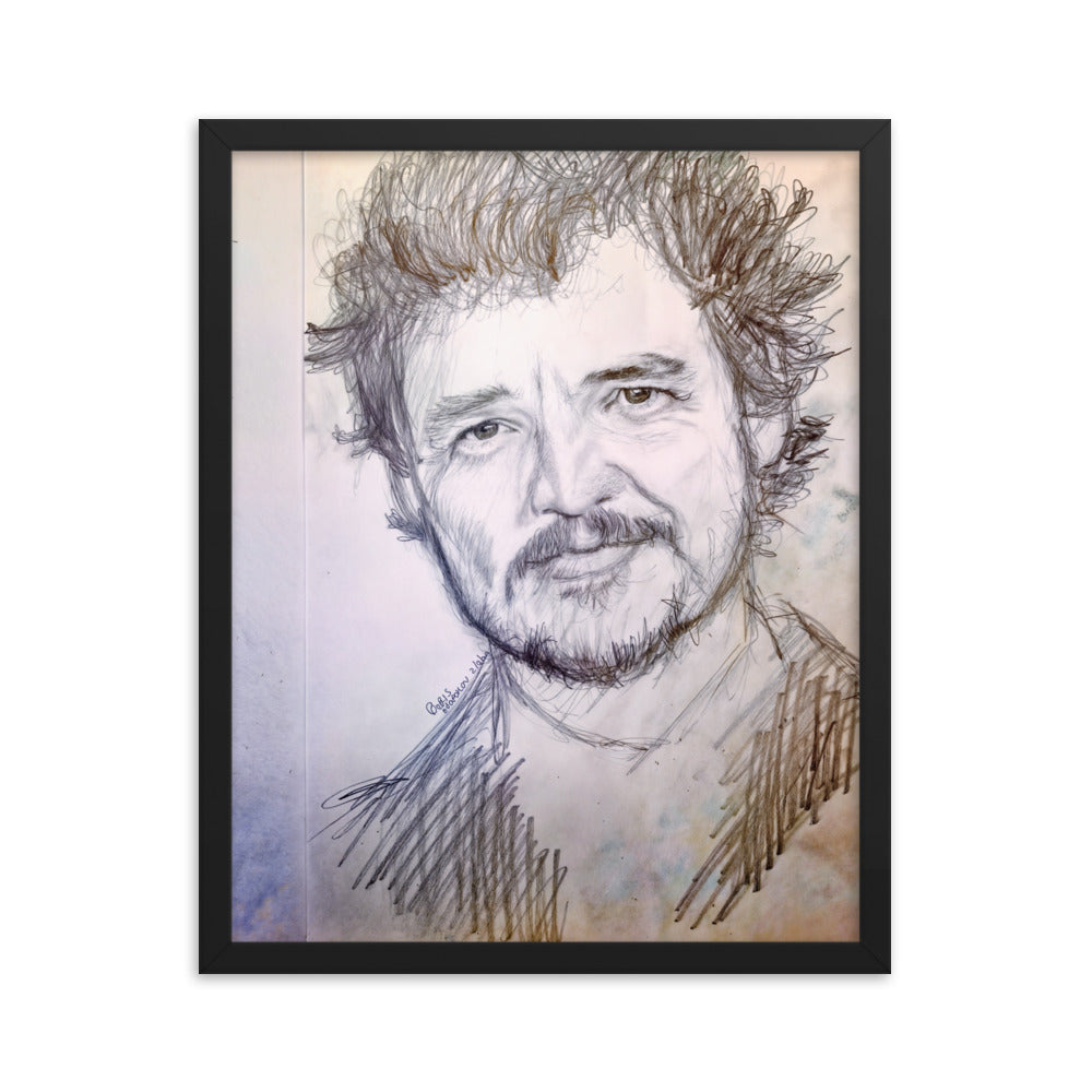 Framed Poster of Pedro Pascal