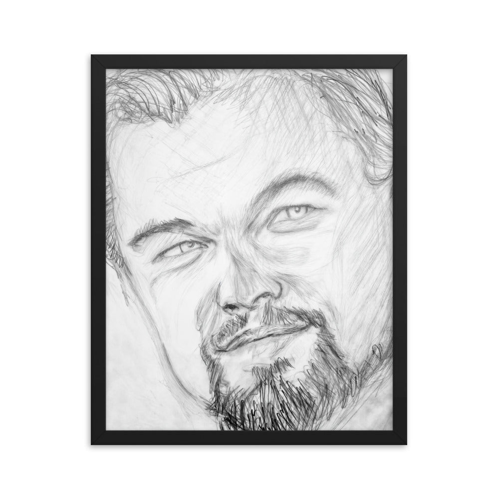 Framed Poster of Leonardo Dicaprio