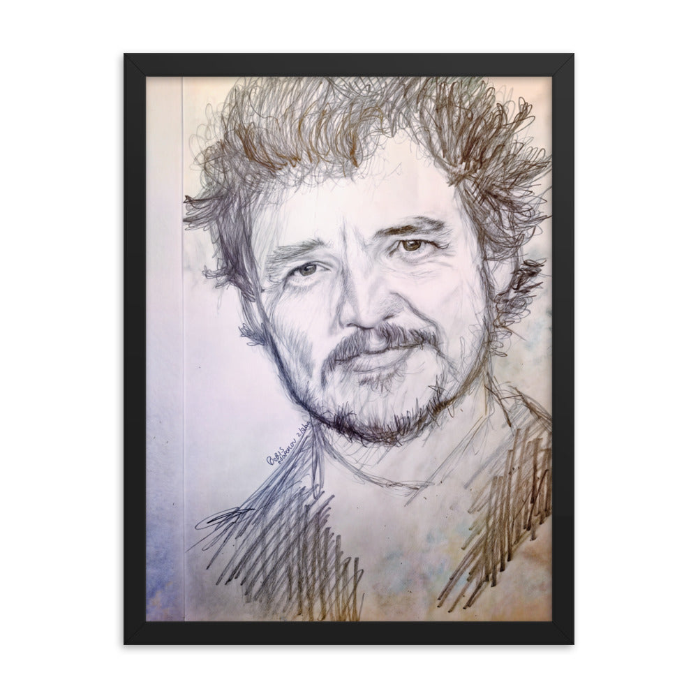 Framed Poster of Pedro Pascal