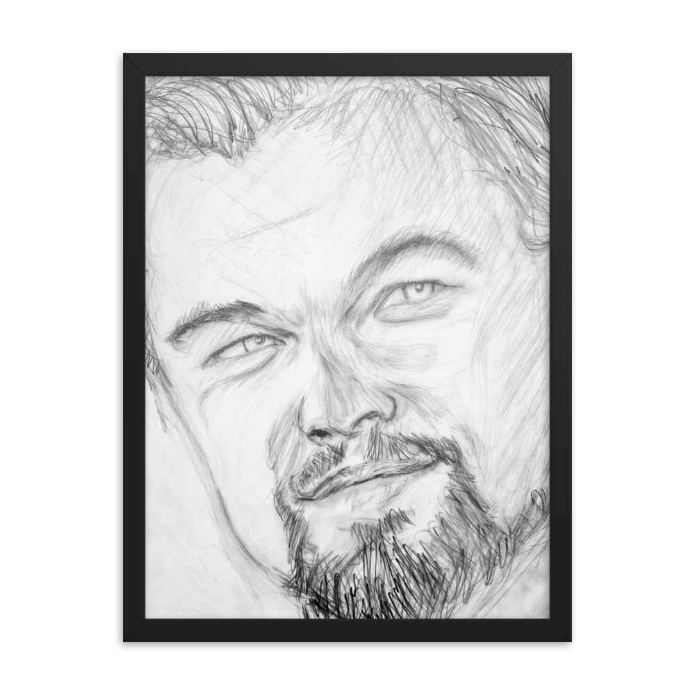 Framed Poster of Leonardo Dicaprio