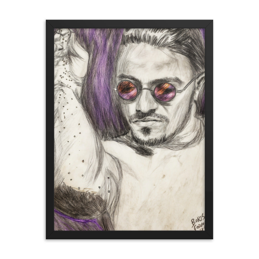 Framed Poster of Salt Bae