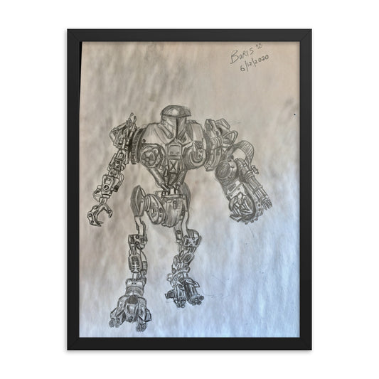 Framed Poster of Robo-Cain