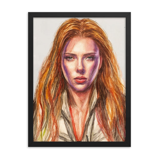 Framed Poster of Scarlett Johansson