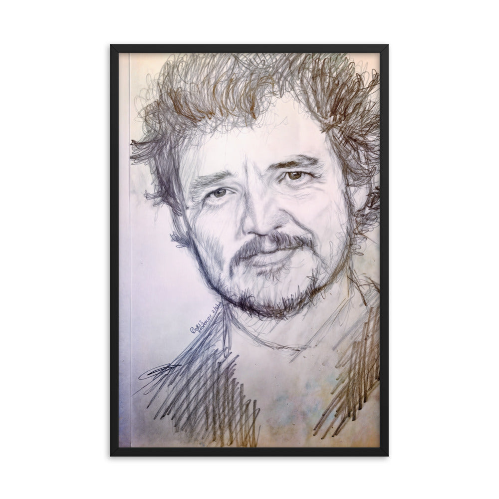 Framed Poster of Pedro Pascal