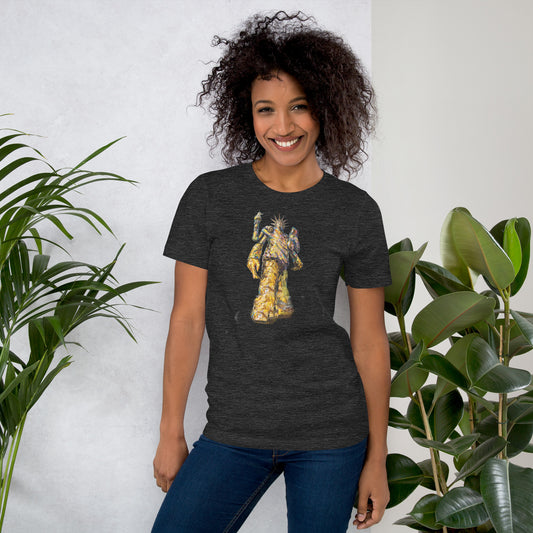 Unisex t-shirt with Statue of Liberty Reimagined